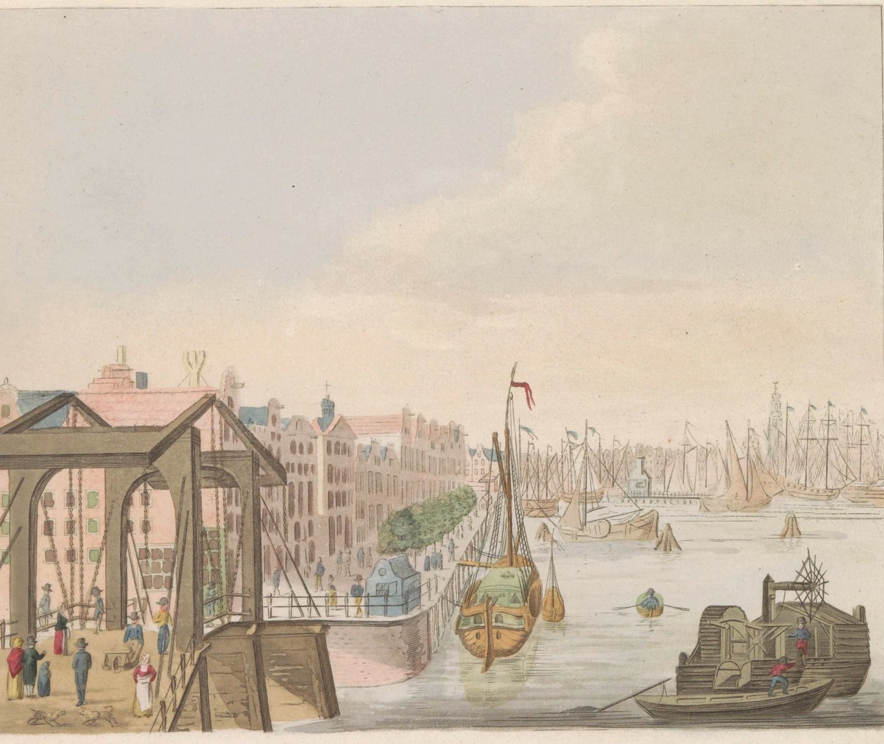 阿姆斯特丹外观，约 1810-1813 年 Vue du Buitenkant le long de l