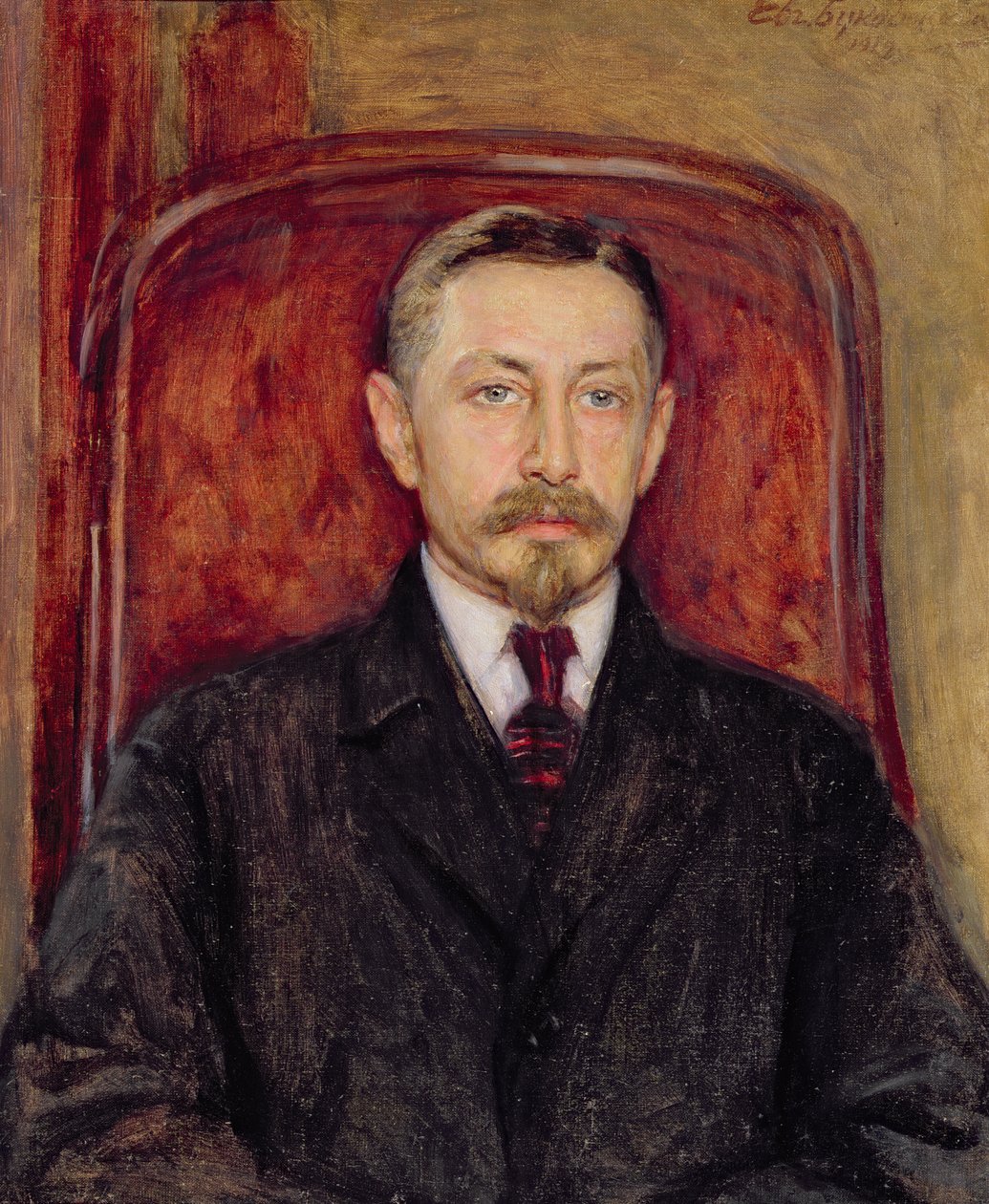 伊万·布宁 (Ivan A. Bunin) 肖像（1870-1953） 作者 叶夫根尼·伊奥西波维奇·布科维茨基