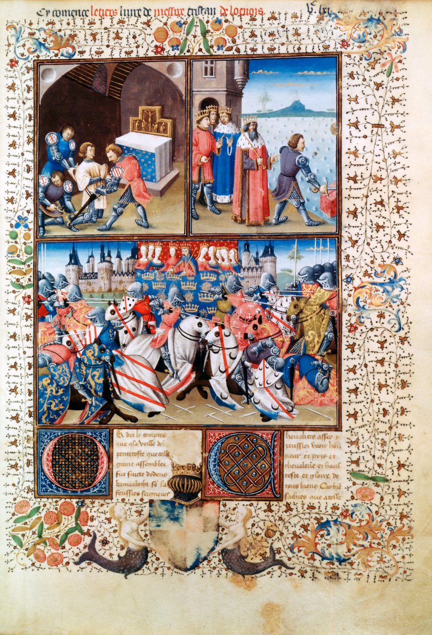 加拉哈德和卡美洛特，1463年 作者 Evrard d'Espinques