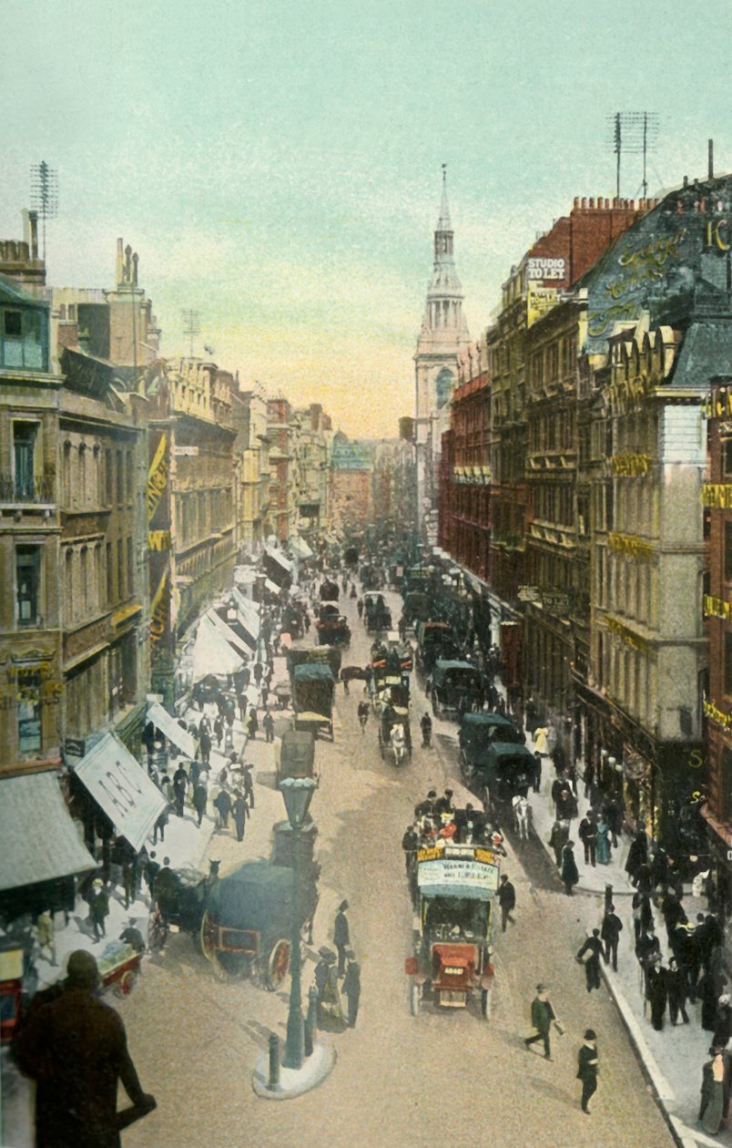 Cheapside，c1900s。 作者 艾尔（Eyre）和Spottiswoode