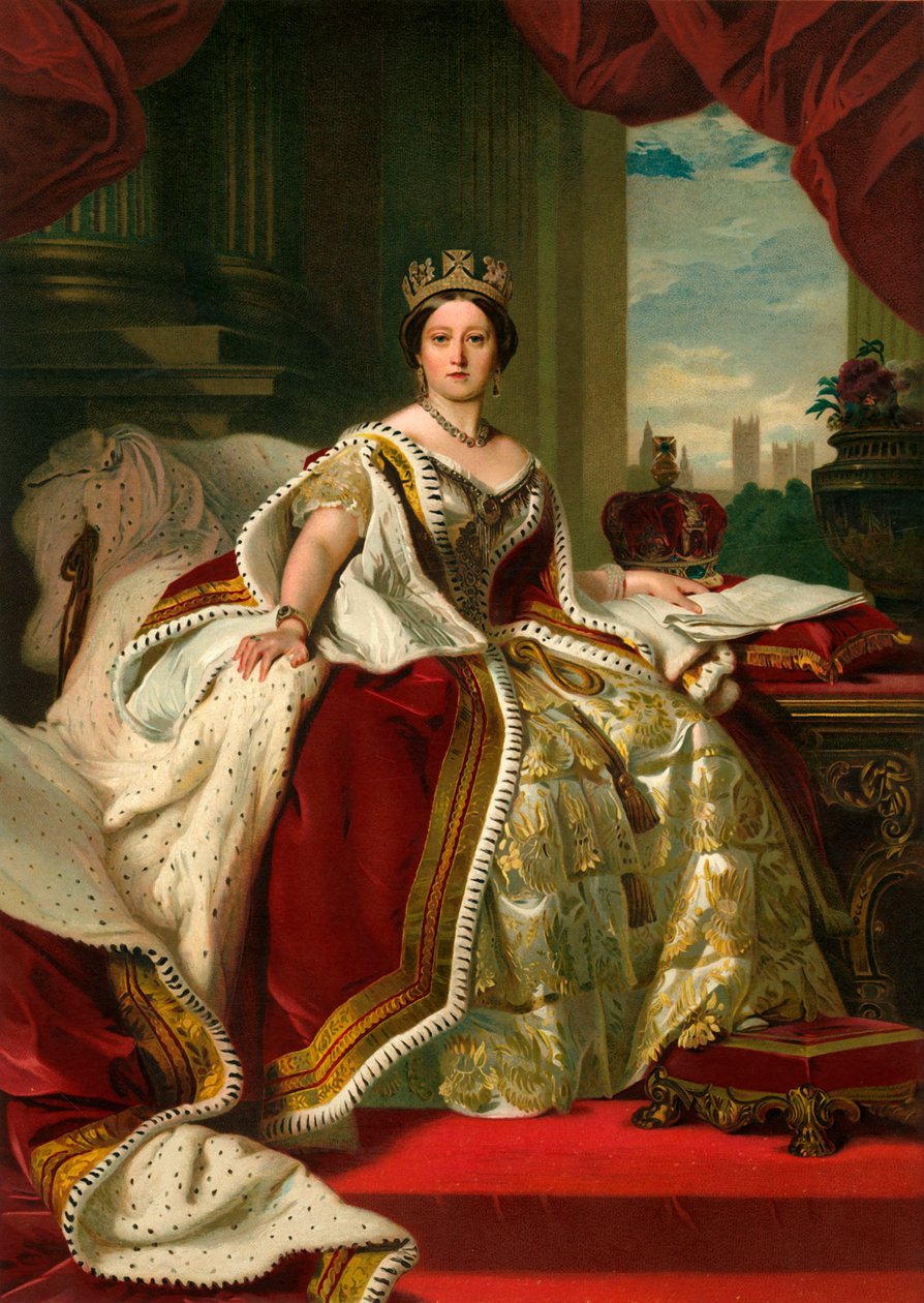 女王Ma下，国家长袍女王，1859年，c1897年 作者 艾尔（Eyre）和Spottiswoode