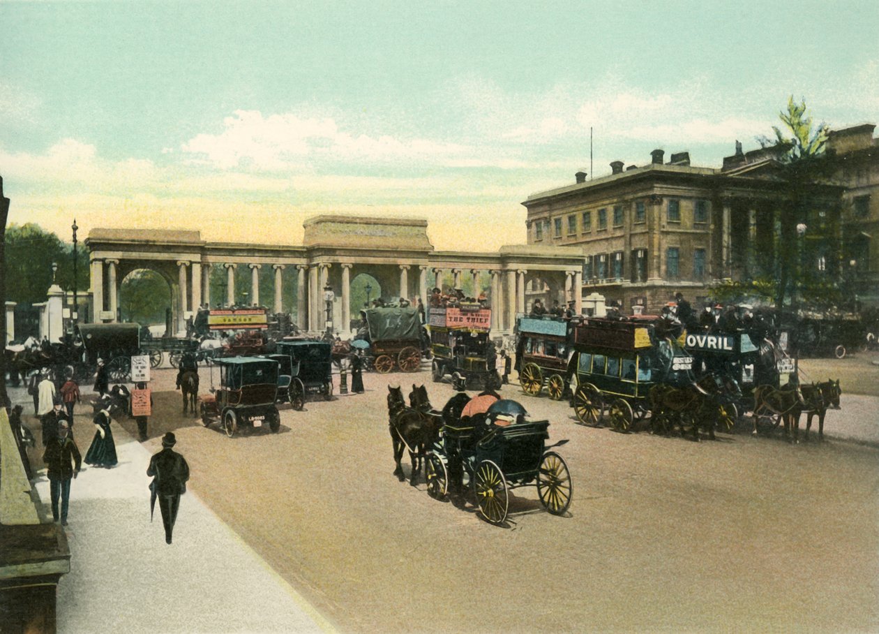 海德公园角（Hyde Park Corner），约建于1900年代。 作者 艾尔（Eyre）和Spottiswoode