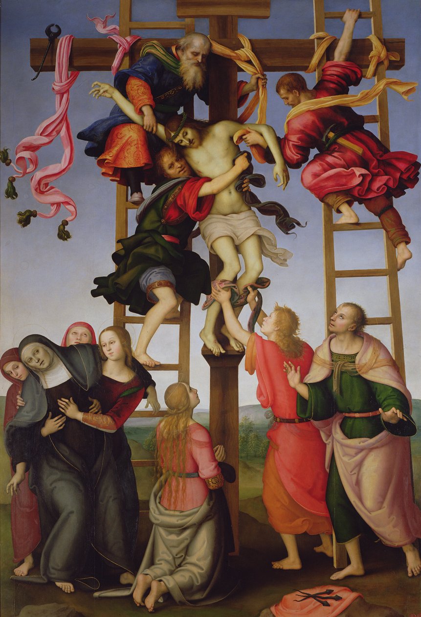 沉积，1503-7（面板上的蛋彩画） 作者 F.和P.Perugino Lippi