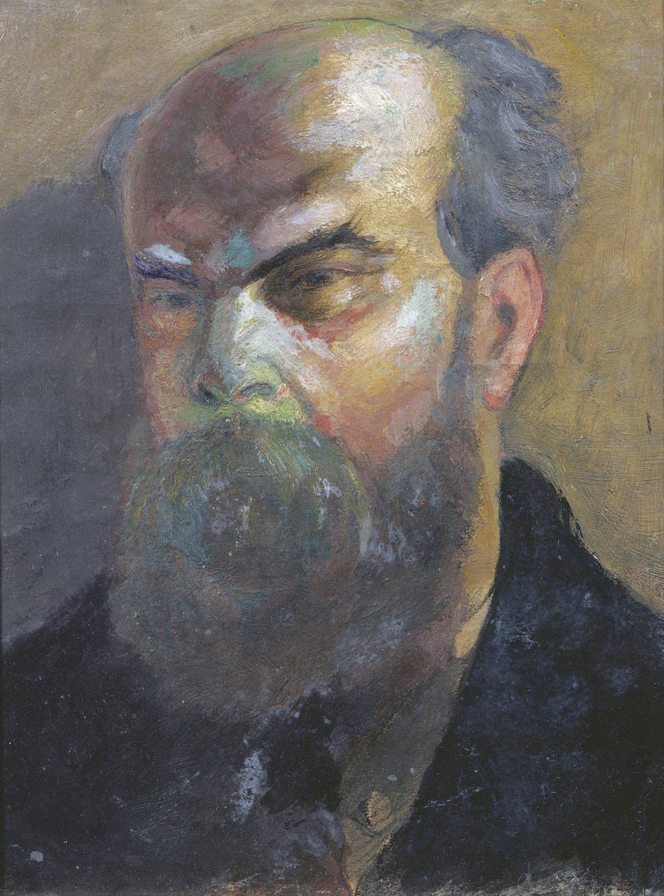 Paul Verlaine的肖像（1844-96） 作者 足协