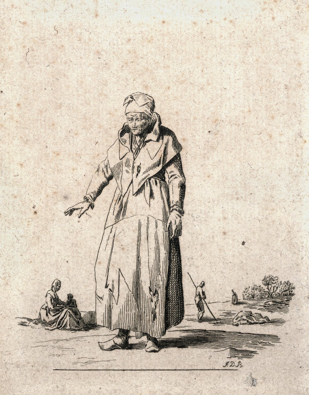 农妇（雕刻） 作者 