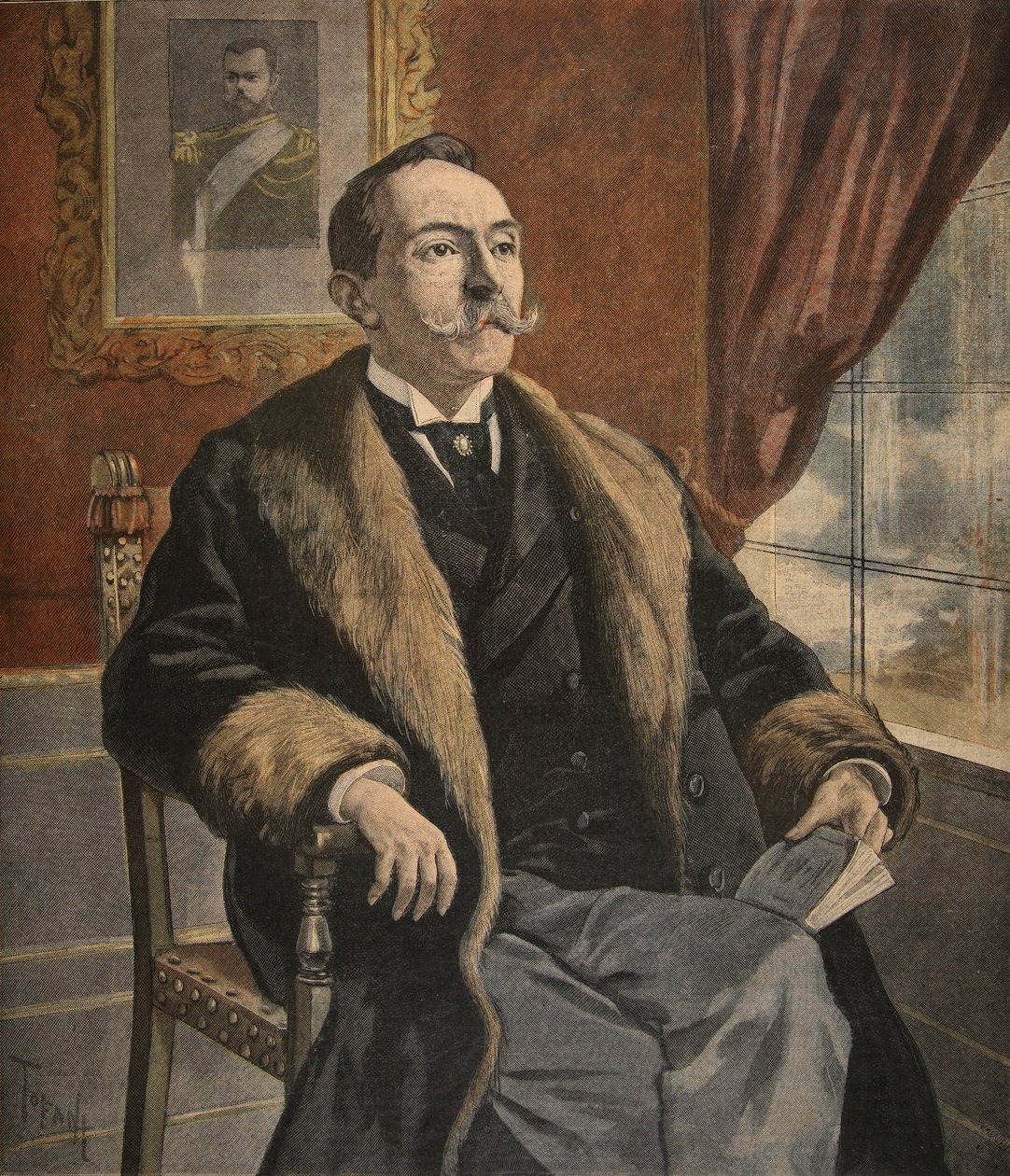俄罗斯大使，插图来自“Le Petit Journal：Supplement illustre”，1898年1月9日 作者 佛罗里达州和托法尼，奥斯瓦尔多·梅奥勒