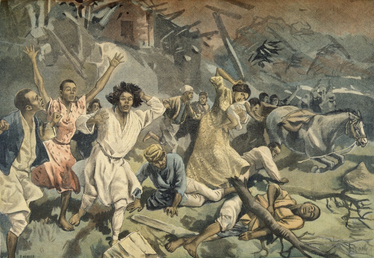马奥特特的旋风，来自Le Petit Journal，1898年3月27日 作者 佛罗里达州和托法尼，奥斯瓦尔多·梅奥勒