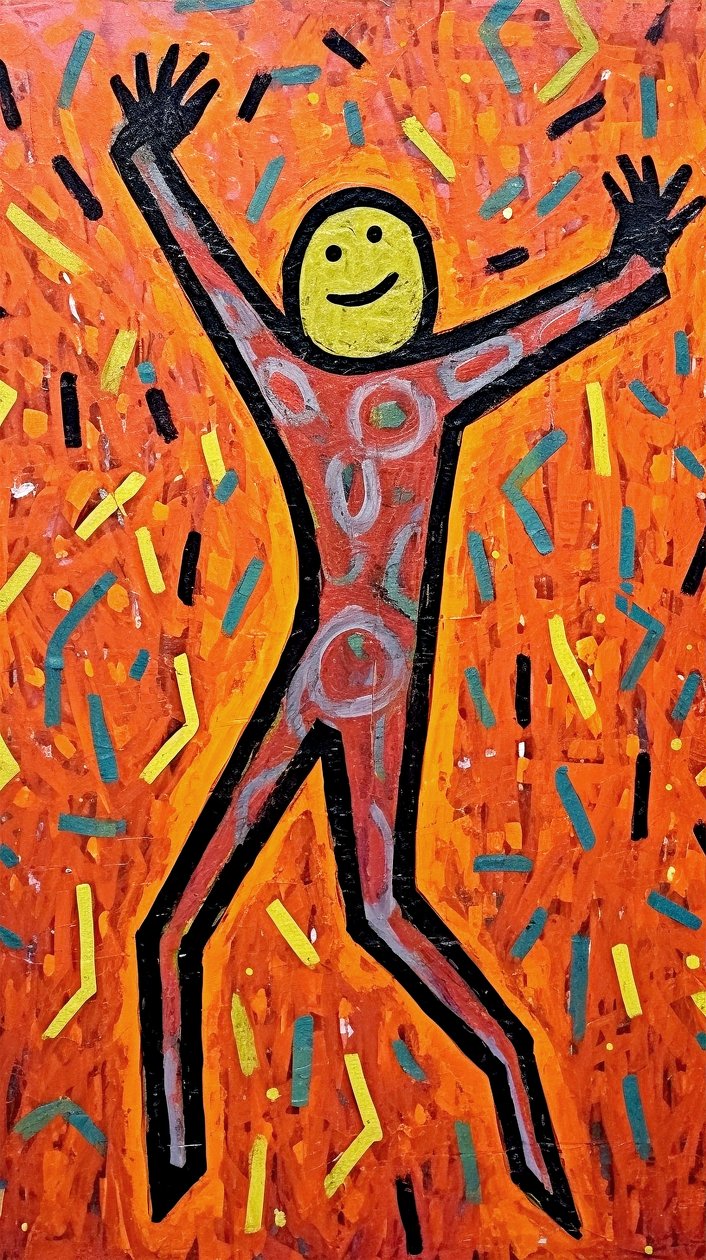 天真的具象绘画、室内装饰、原生有框壁画版画 作者 法赫塔利·阿卜杜勒拉希姆