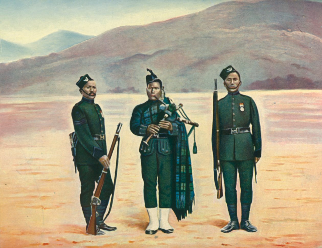 第五批廓尔喀人》，1901年。 作者 F布雷姆纳