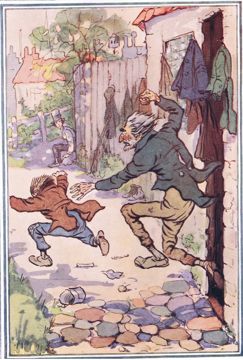 1914年大卫·科波菲尔德（David Copperfield）向他们发送飞行后，赫德冲出了商店 作者 FMB布莱奇