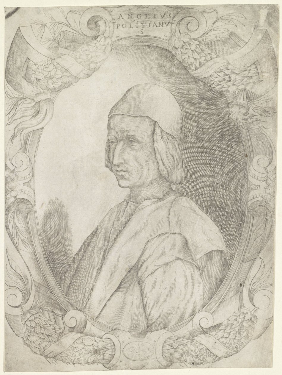 Portret van Agnolo Poliziano 作者 法比奥·利西尼奥