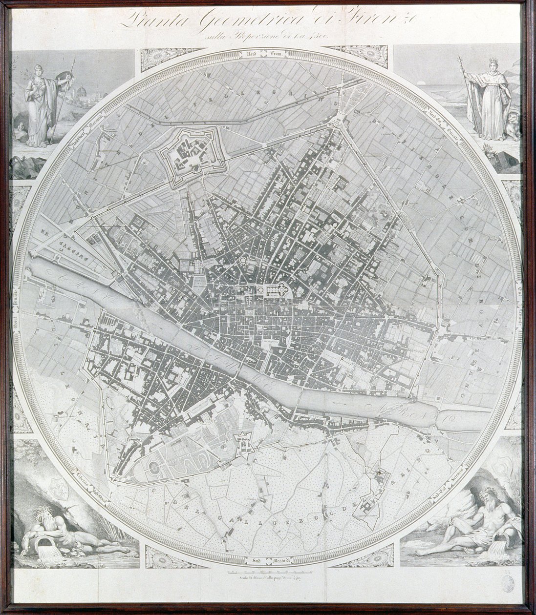 佛罗伦萨地图，1843年和1866年（详见100311） 作者 范托齐