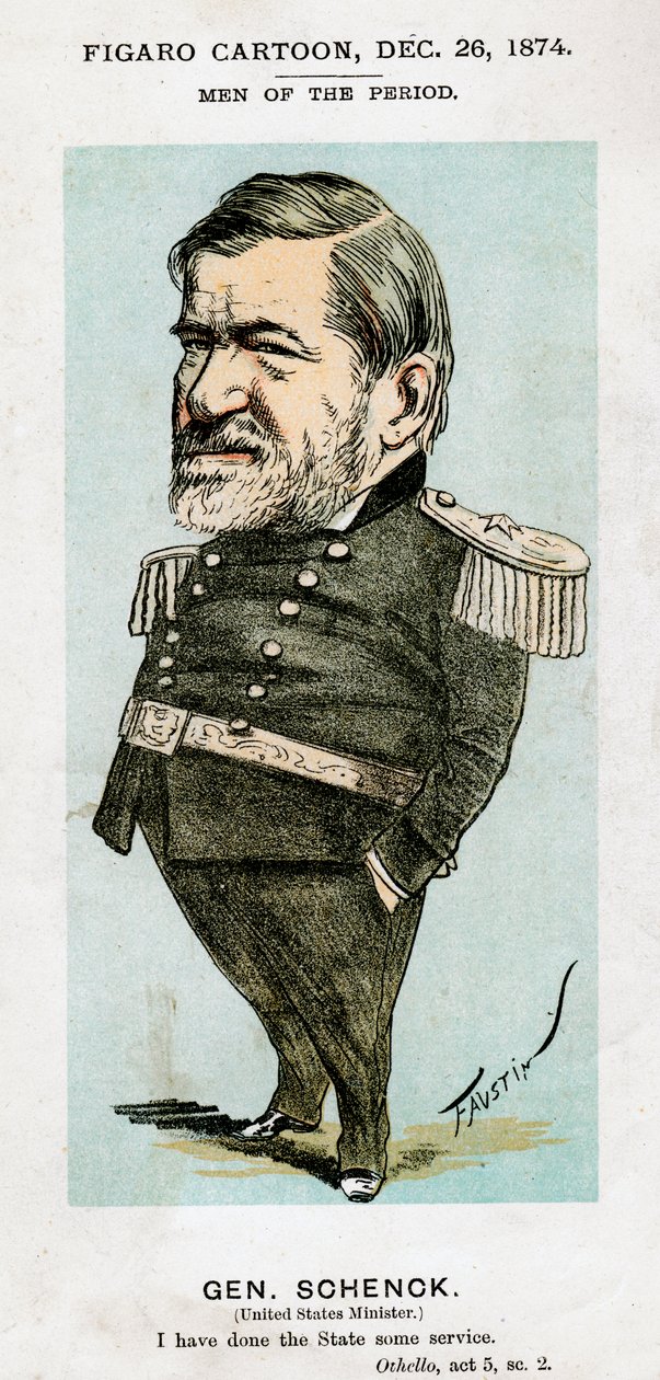罗伯特·C·申克（Robert C Schenck），美国陆军将军和外交官，1874年。 作者 福斯汀