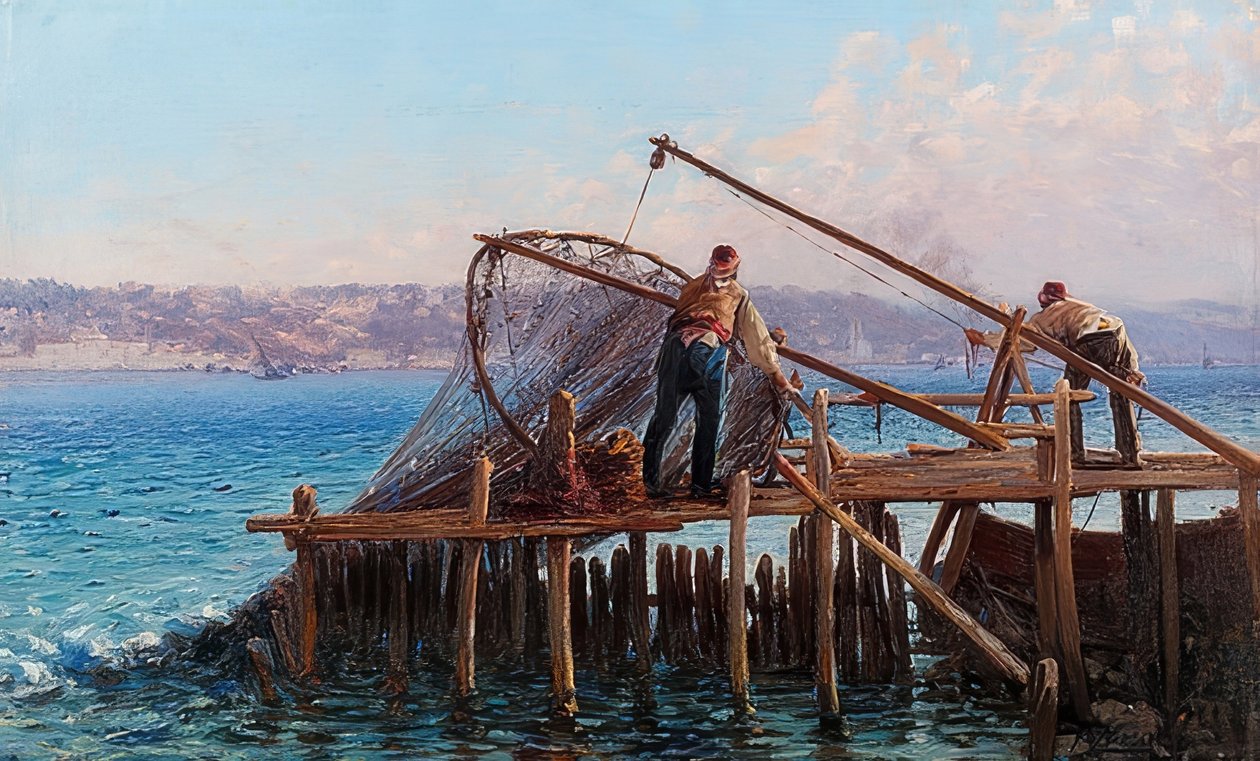 渔民 作者 福斯托·佐纳罗（Fausto Zonaro）
