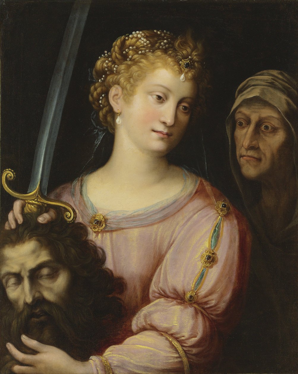 朱迪思（Judith）和霍洛弗内斯（Holofernes）团长（布面油画） 作者 加德里亚（Fede Galizia）