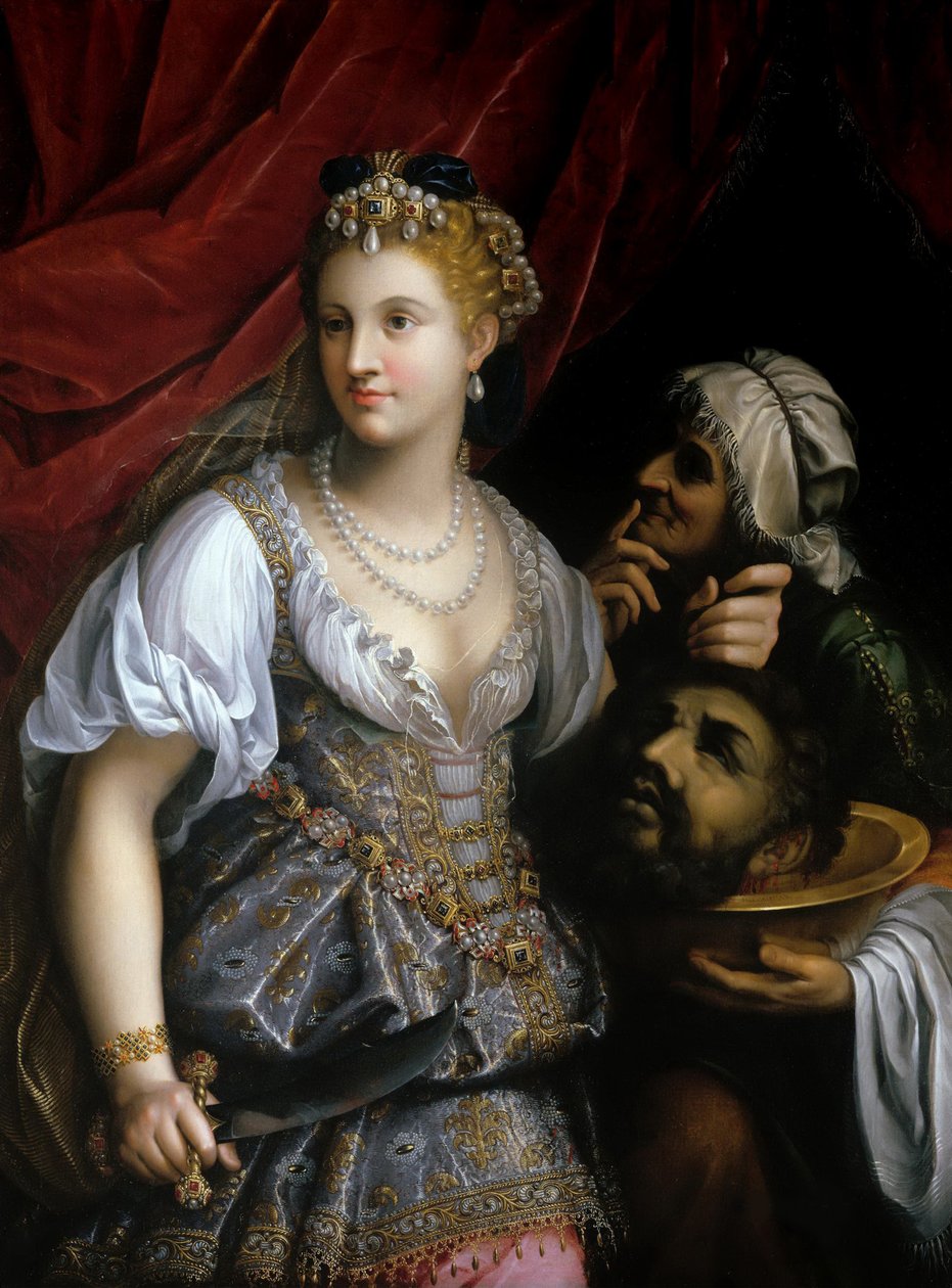 带着Holofernes头颅的Judith，约1600年。 作者 加德里亚（Fede Galizia）
