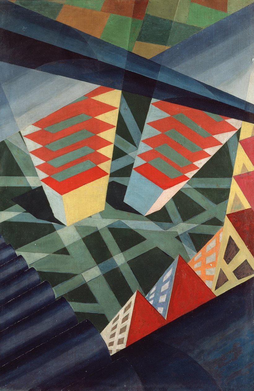 飞行透视，c.1926 作者 费德勒·阿扎里（Fedele Azari）