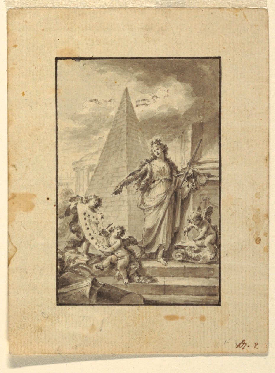 绘画，插图设计："建筑"，1760-89 年 作者 费德勒·费斯切蒂