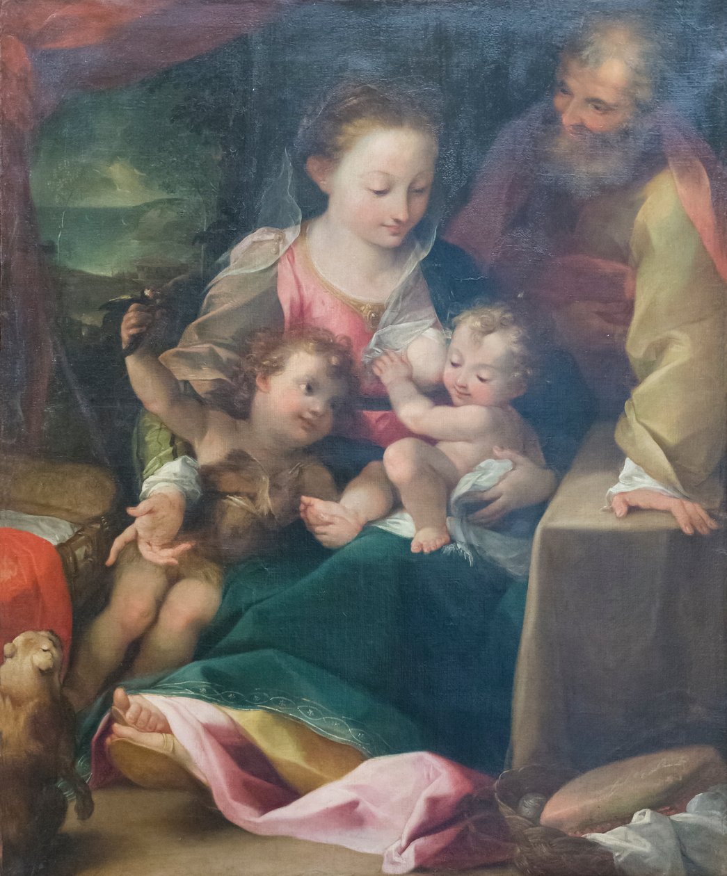 神圣家族和施洗者圣约翰 作者 Federico Fiori (after) Barocci 或 Baroccio