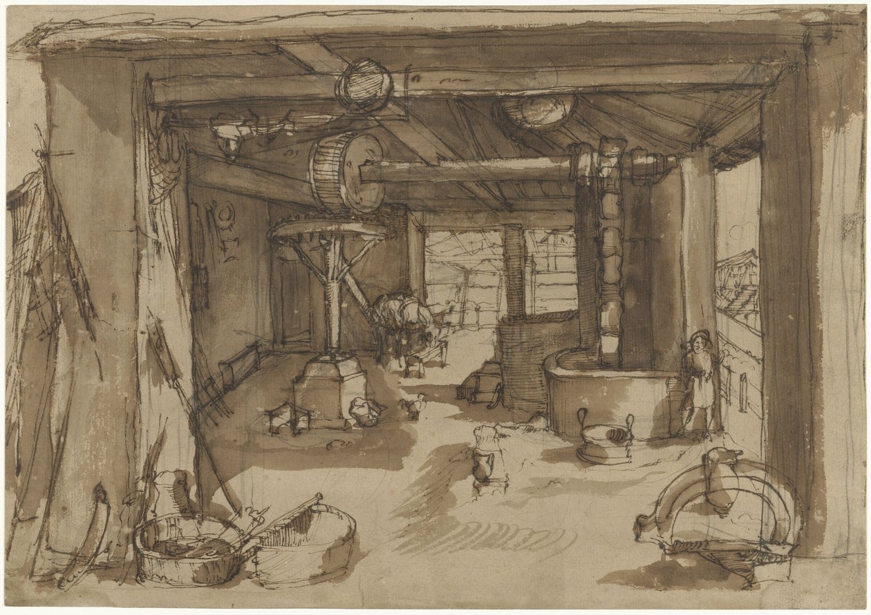 Interieur van een bevloeiingsinstallatie 作者 费德里科·祖卡罗（圈子）