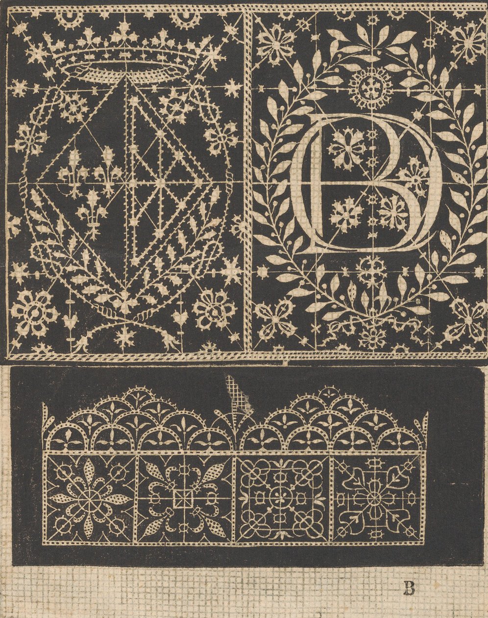Les Secondes Oeuvres, et Subtiles Inventions De Lingerie du Seigneur Federic de Vinciolo V..., 1603. 作者 费德里科·德·温西奥洛