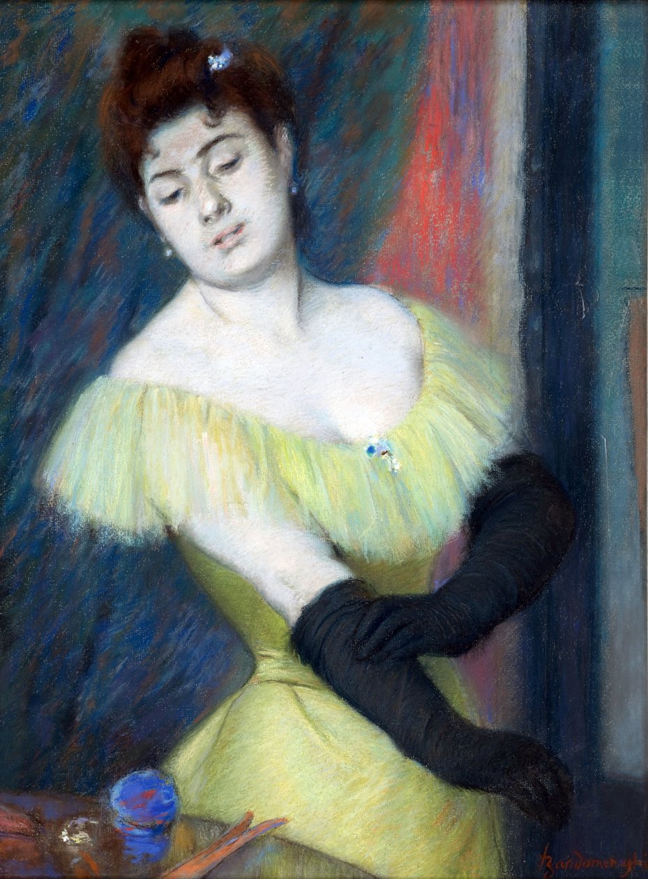 黑手套（Federico），赞多梅尼（Zandomeneghi）（1841-1917） 作者 费德里戈·赞多梅内吉