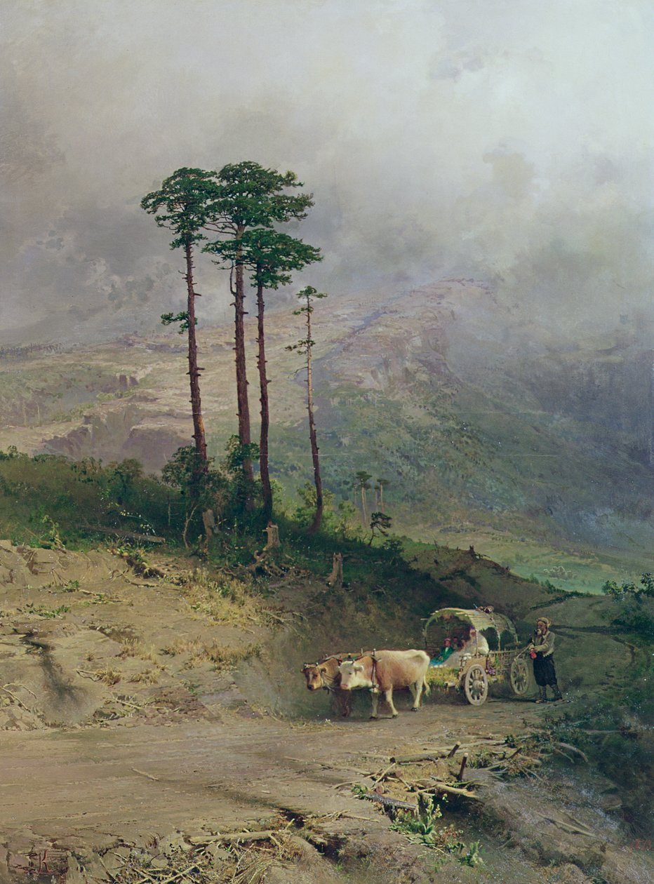 在1873年的克里米亚山脉 作者 费多（Fedor Aleksandrovich Vasiliev）