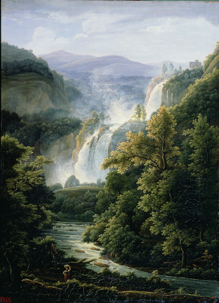 1819年，在Velino河上的Marmore瀑布的倒塌 作者 费多（Fedor Mikhailovich Matveev）