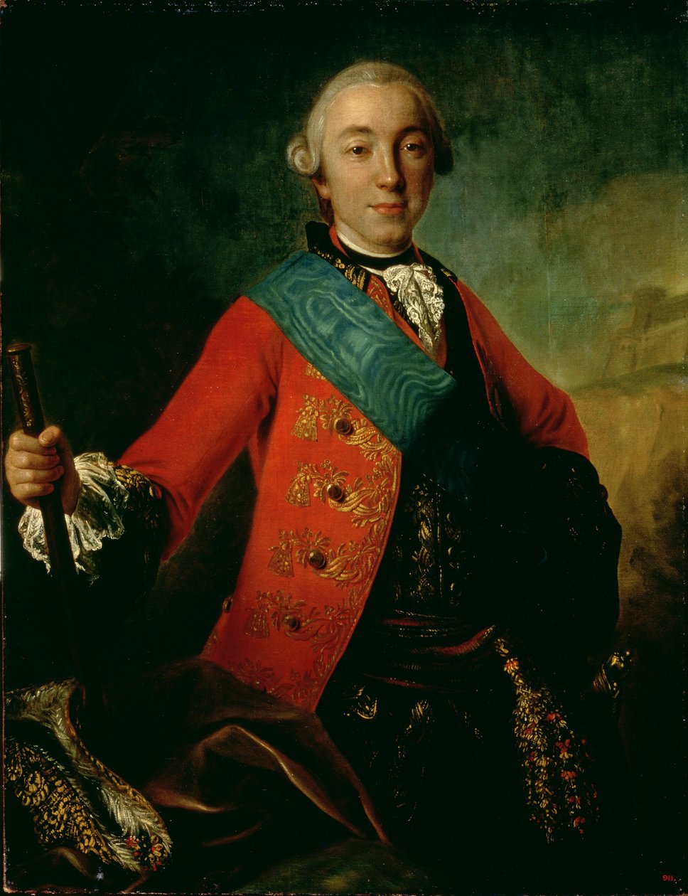 Petr Fedorovich（1728-62）1758年的肖像 作者 费多·斯蒂芬诺维奇·罗科托夫（Fedor Stepanovich Rokotov）