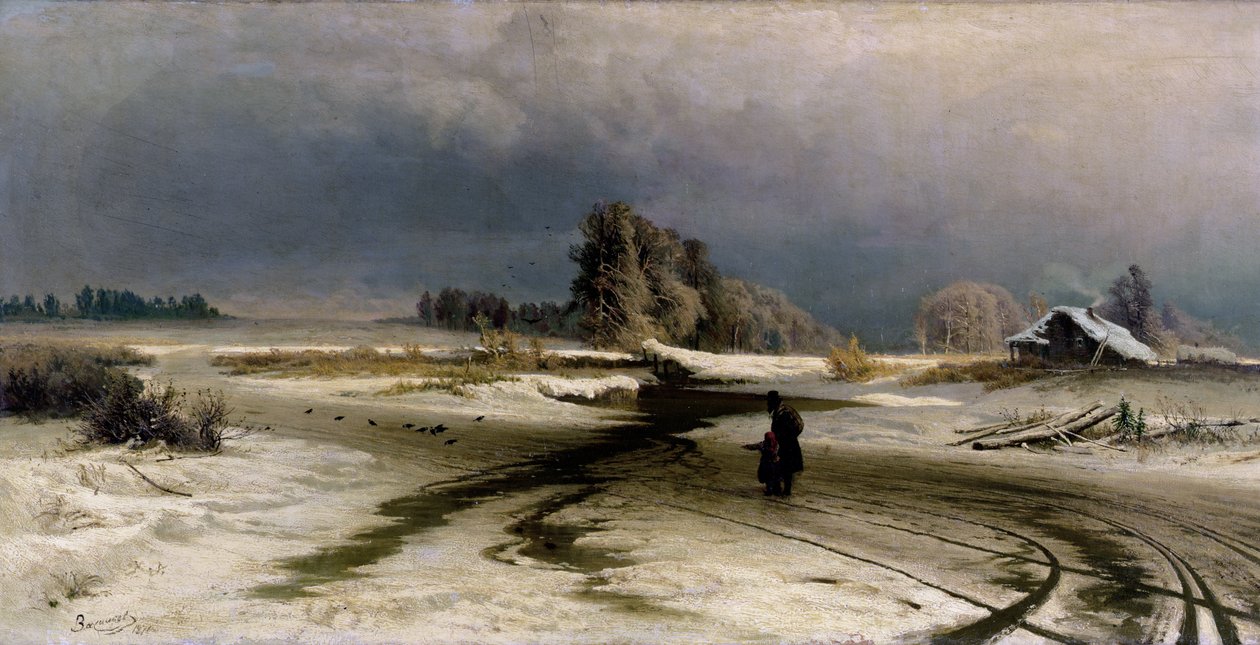 解冻，1871年 作者 费多（Fedor Aleksandrovich Vasiliev）