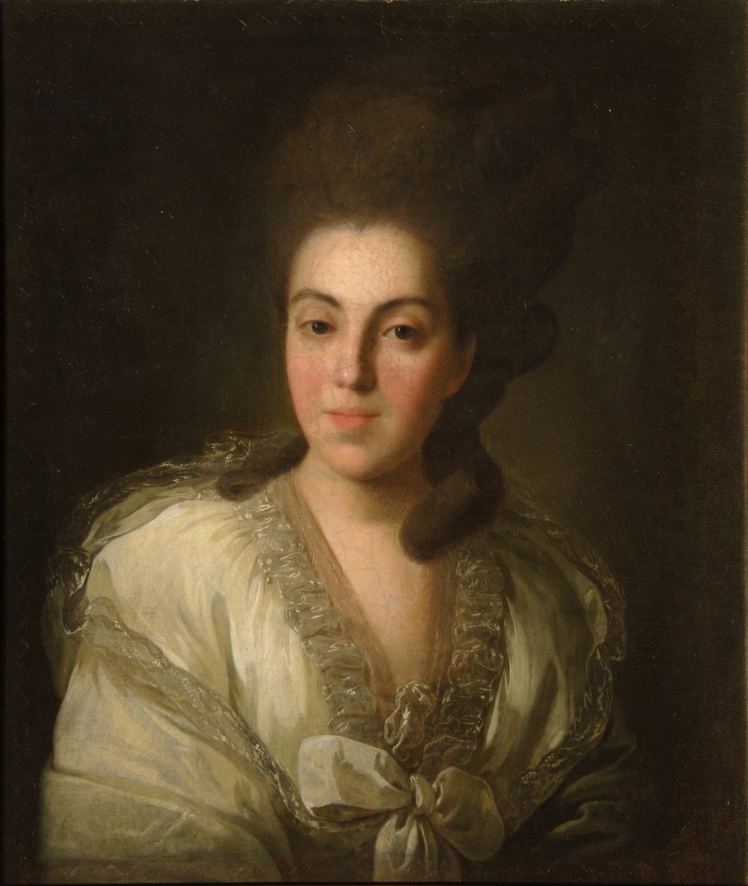 伯爵夫人安娜·亚历山德罗夫娜·戈利特纳（1739-1816），内夫·斯特罗加诺娃男爵夫人，1777年 作者 费多·斯蒂芬诺维奇·罗科托夫（Fedor Stepanovich Rokotov）