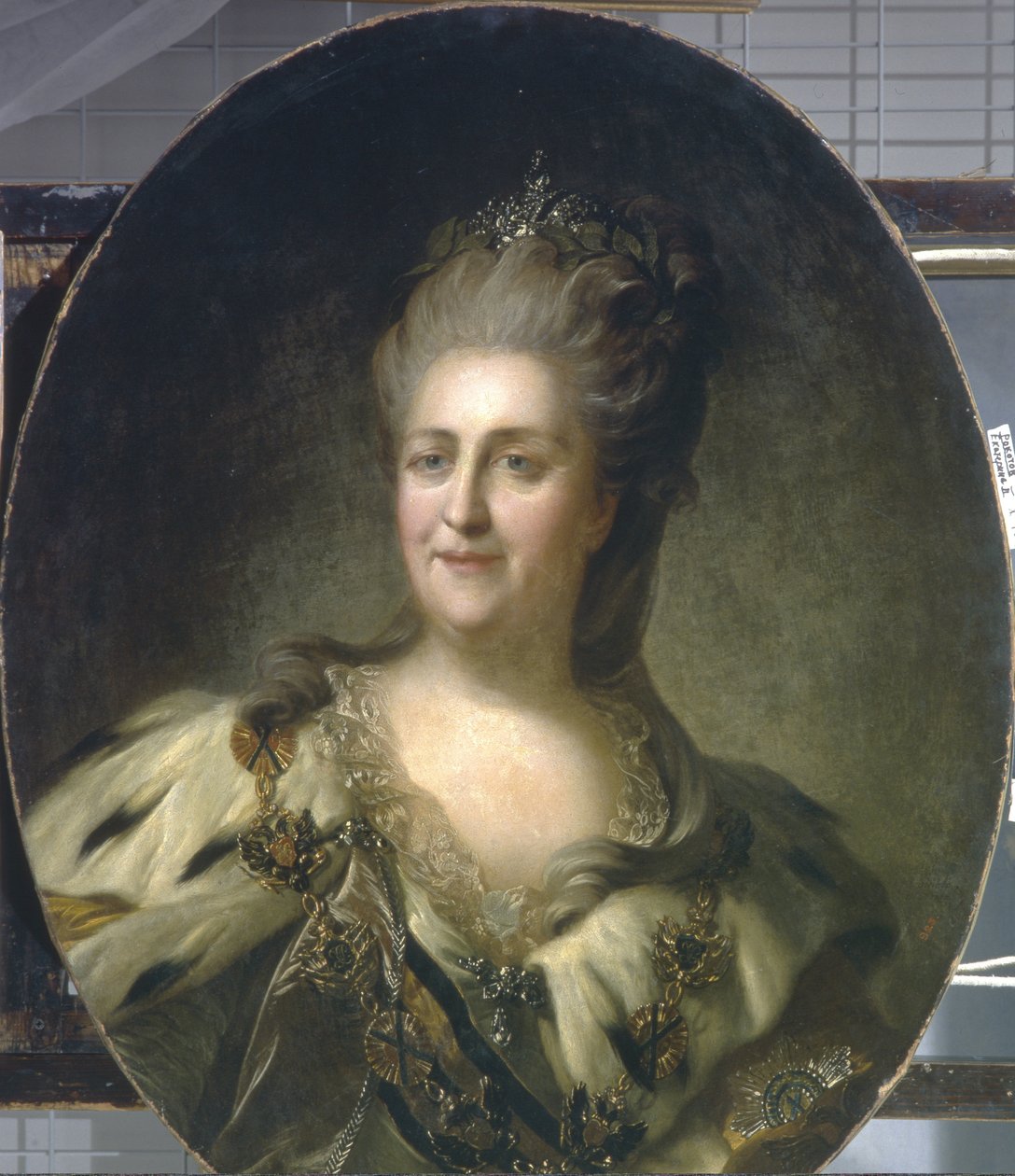 凯瑟琳二世女皇的肖像1729-1796，1779 作者 费多·斯蒂芬诺维奇·罗科托夫（Fedor Stepanovich Rokotov）