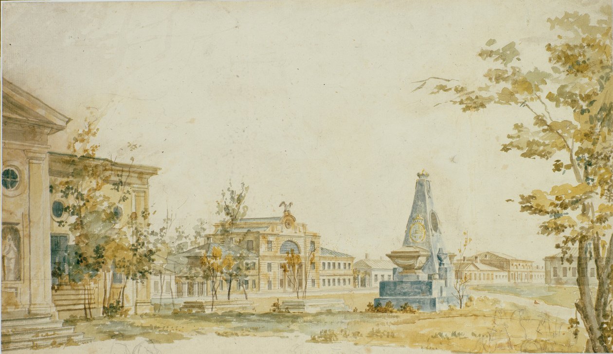 赫尔松广场，1797年 作者 费多尔·雅科夫列维奇·阿列克谢耶夫