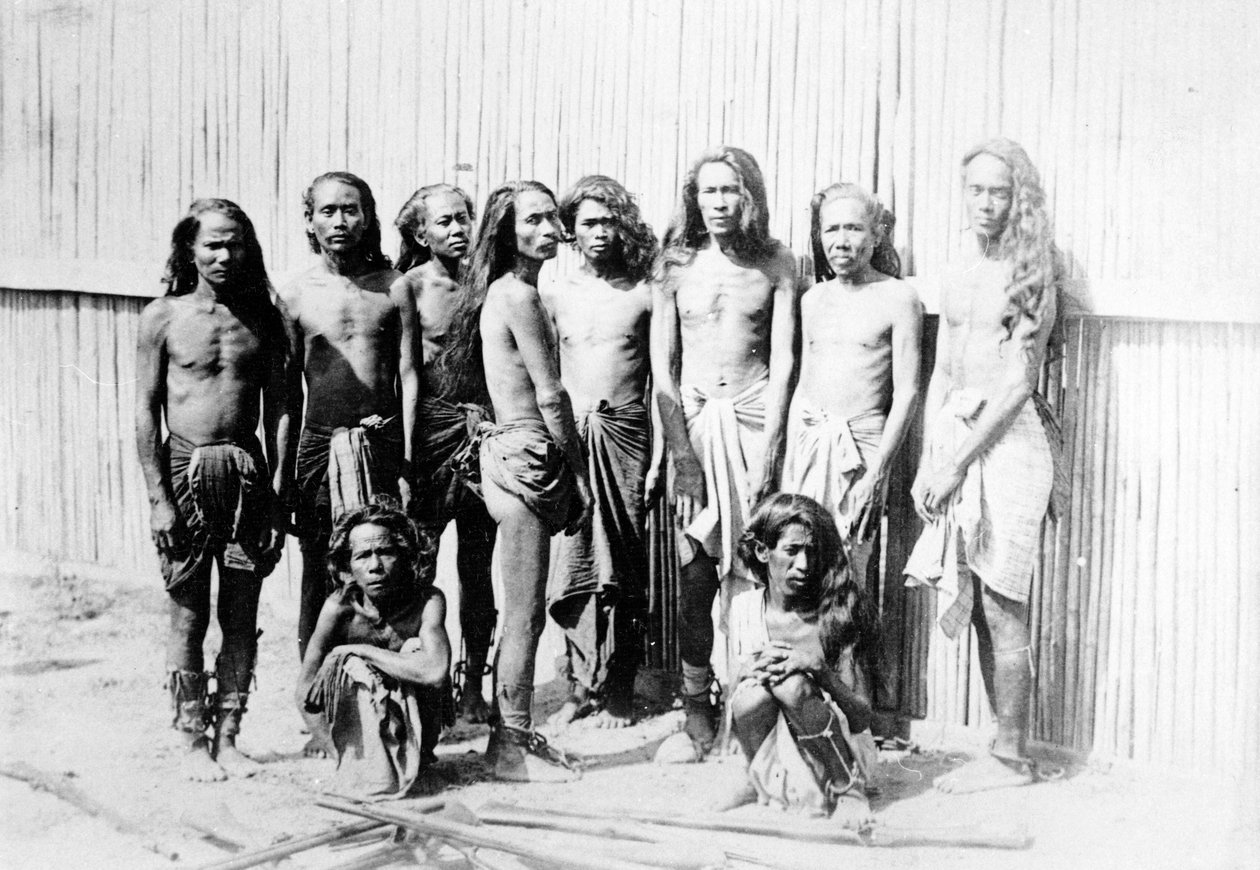 Dacoits捕获在Ye U Jungle，1880年 作者 菲利斯·比托（Felice Beato）