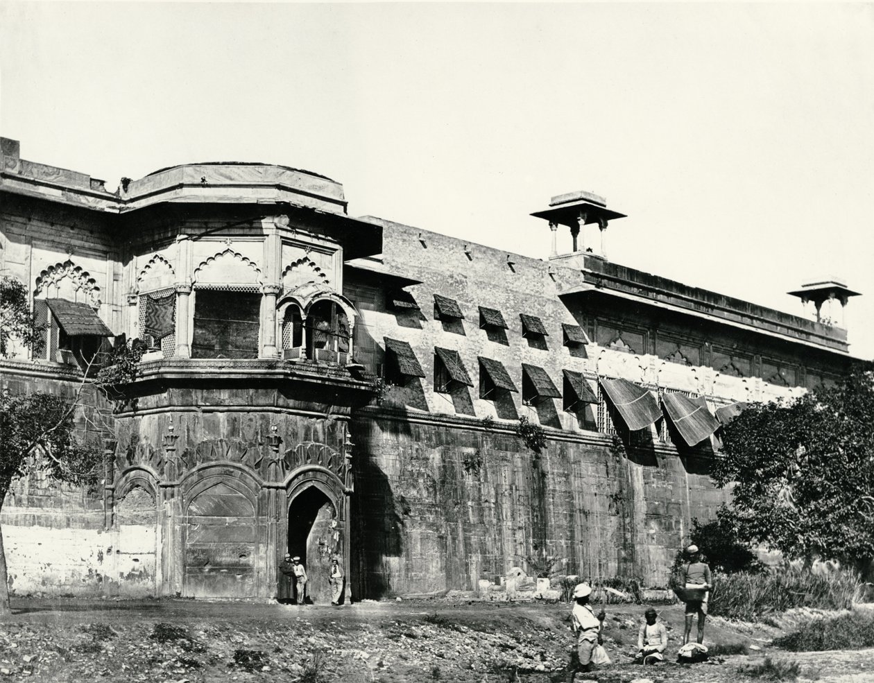 宫殿，德里，c.1858 作者 菲利斯·比托（Felice Beato）