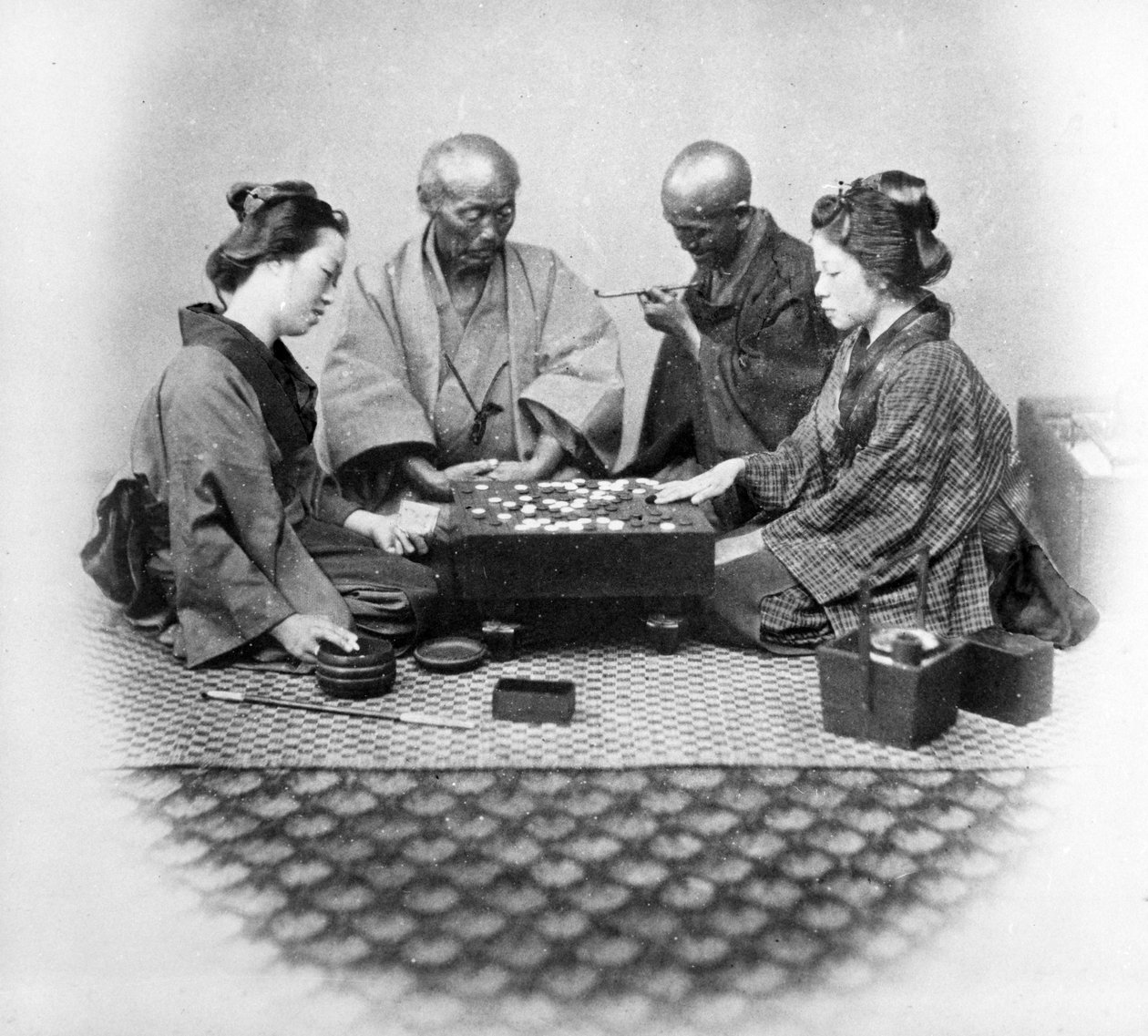 Play Go，c.1860s 作者 菲利斯·比托（Felice Beato）