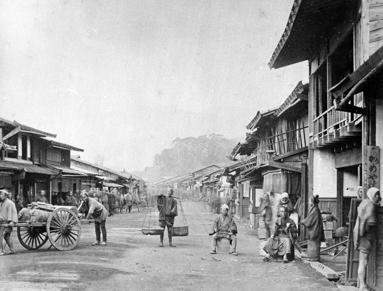 Odowara镇，1860年代 作者 菲利斯·比托（Felice Beato）