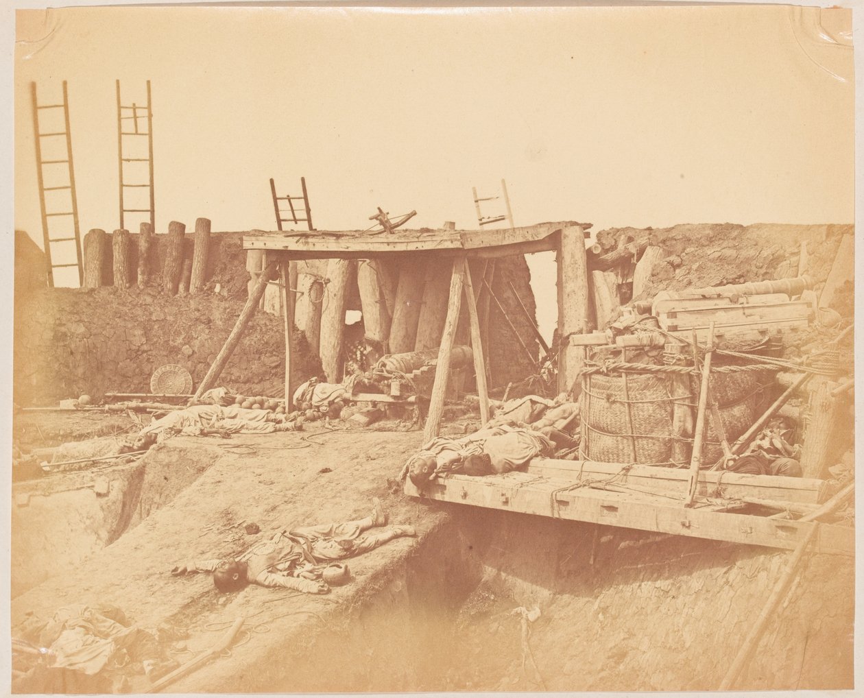 塔库堡内部 作者 费利斯 (1825 c.1908) 比托