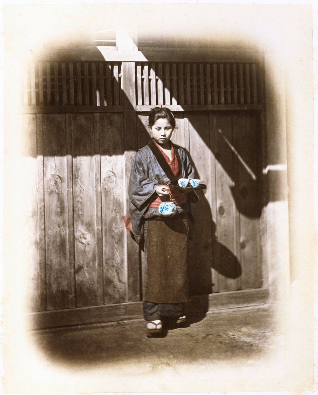 茶室侍应生，约1868年 作者 菲利斯·比托（Felice Beato）