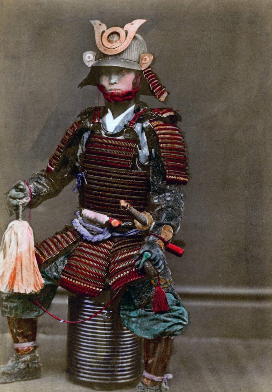 日本，装甲武士，1882年 作者 菲利斯·比托（Felice Beato）
