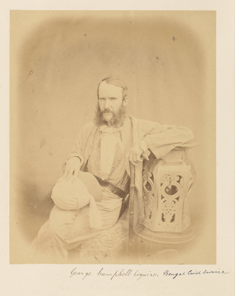 乔治·坎贝尔（George Campbell），绅士，孟加拉国公务员 作者 菲利斯·比托（Felice Beato）