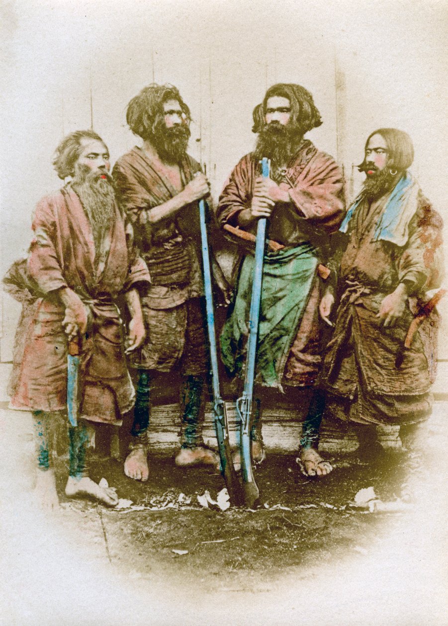 1882年，日本阿伊努族人 作者 菲利斯·比托（Felice Beato）