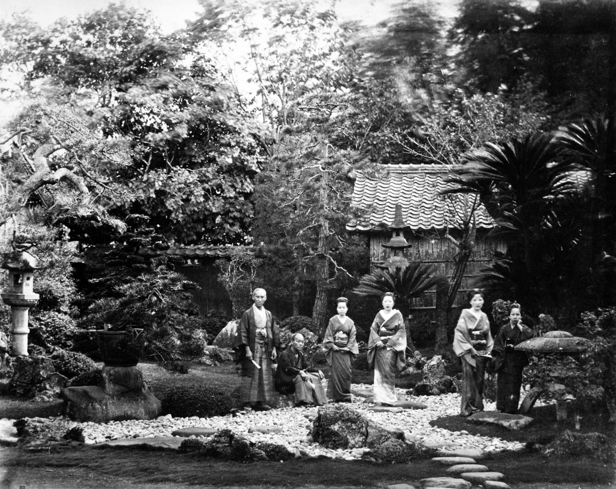 哈拉的日本花园，1860年代 作者 菲利斯·比托（Felice Beato）