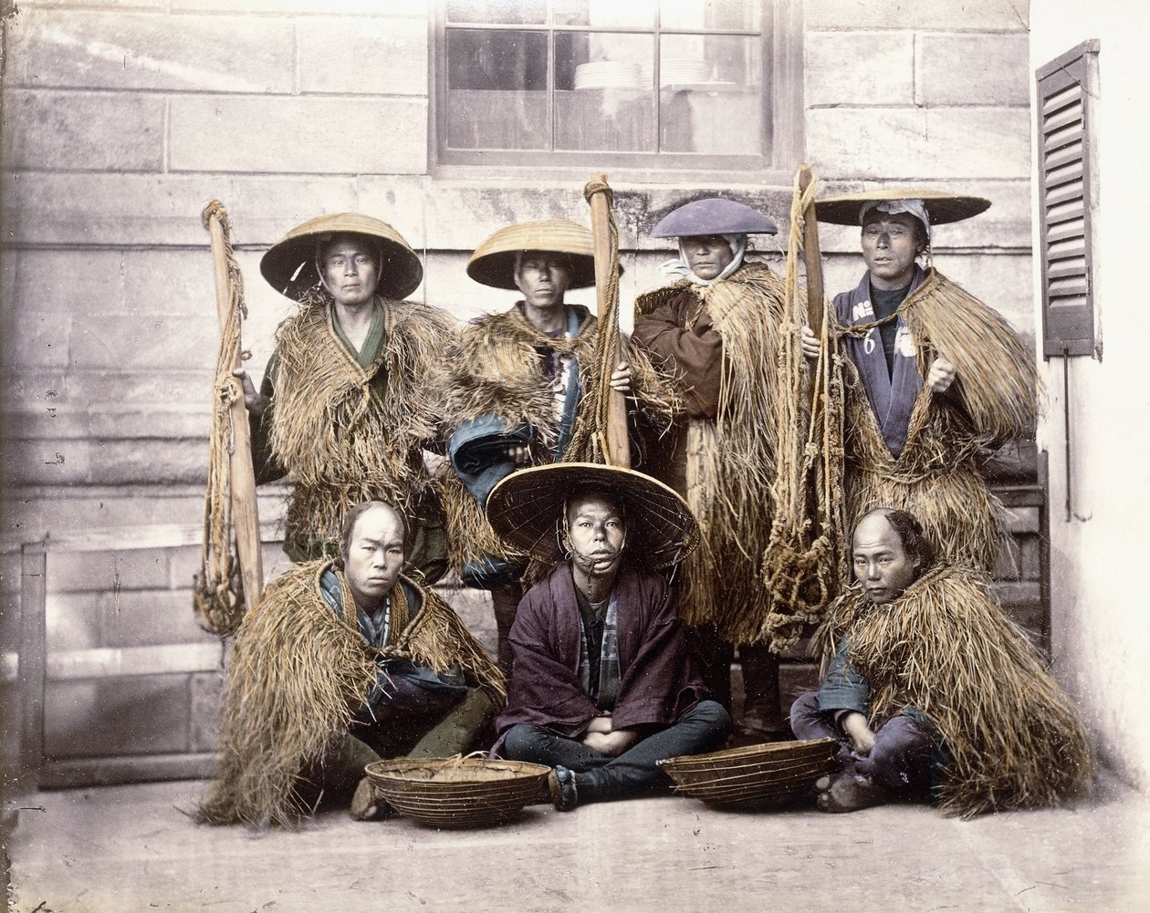 礼仪装扮中的日本育空者，约1868年 作者 菲利斯·比托（Felice Beato）