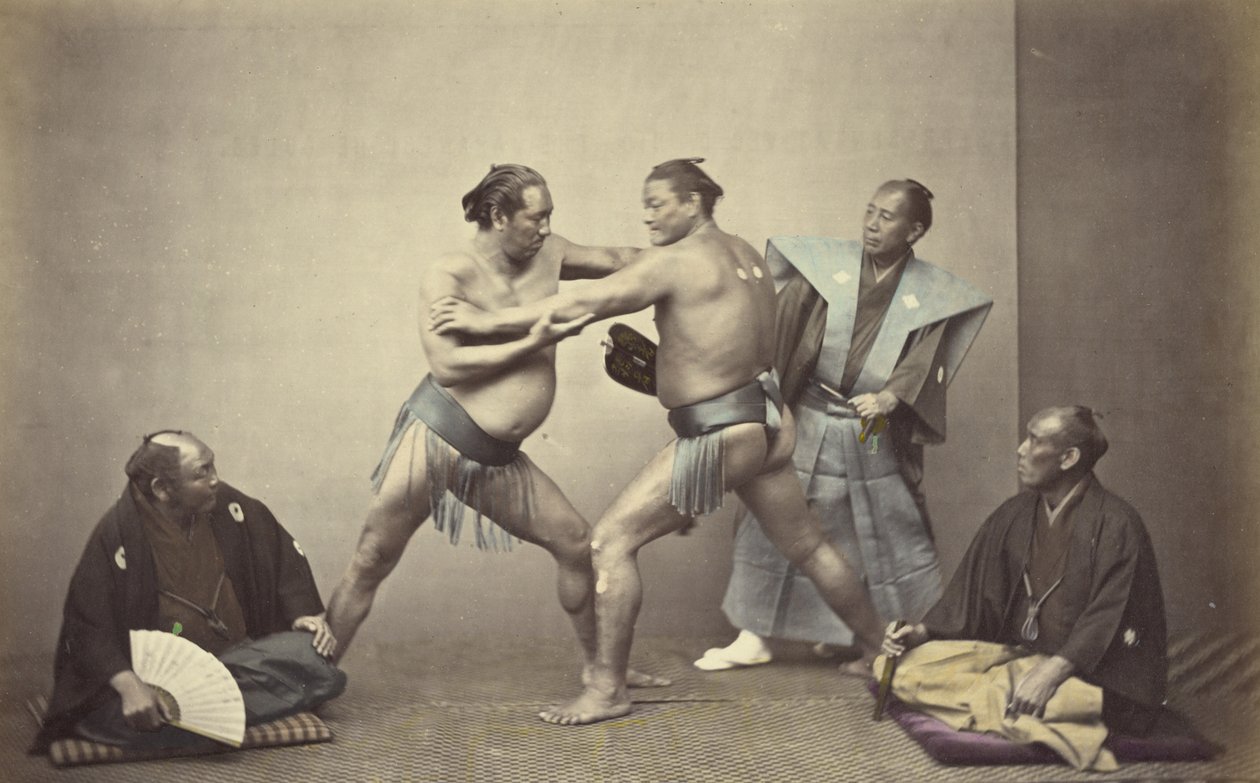 日本大力士 Nio 的代表 作者 菲利斯·比托（Felice Beato）