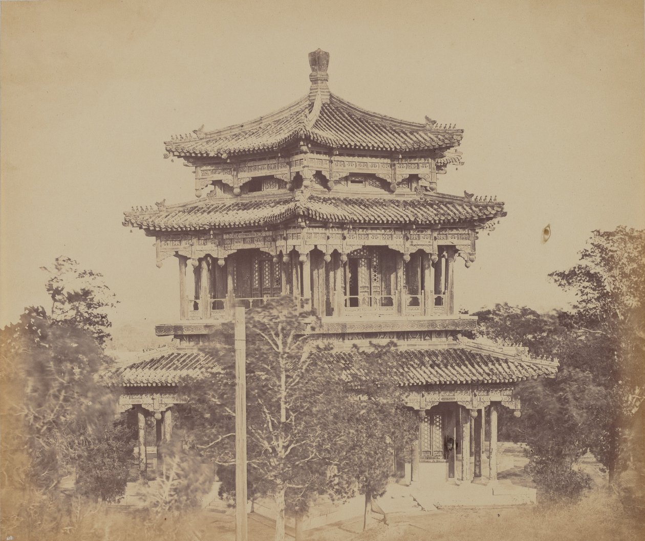 大故宫圆明园，北京，焚毁前，1860年10月18日 作者 菲利斯·比托（Felice Beato）
