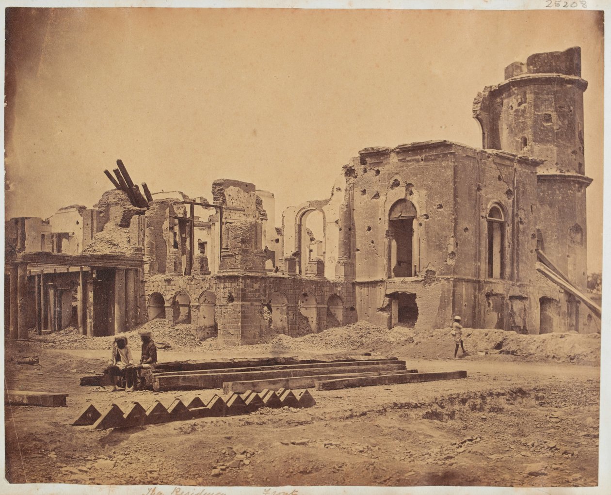 1858年，勒克瑙市驻地线 作者 菲利斯·比托（Felice Beato）