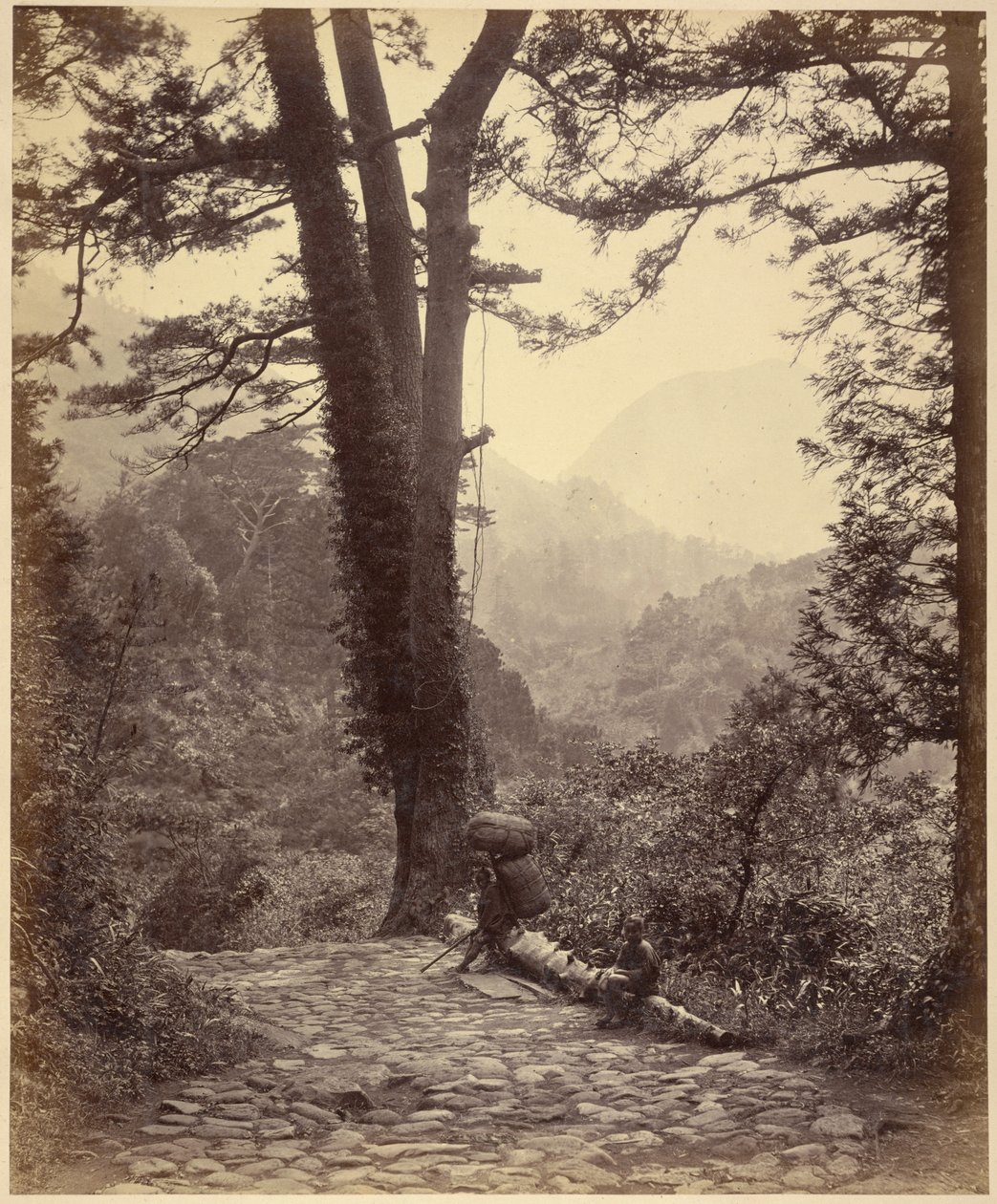 箱根山口美景 作者 菲利斯·比托（Felice Beato）