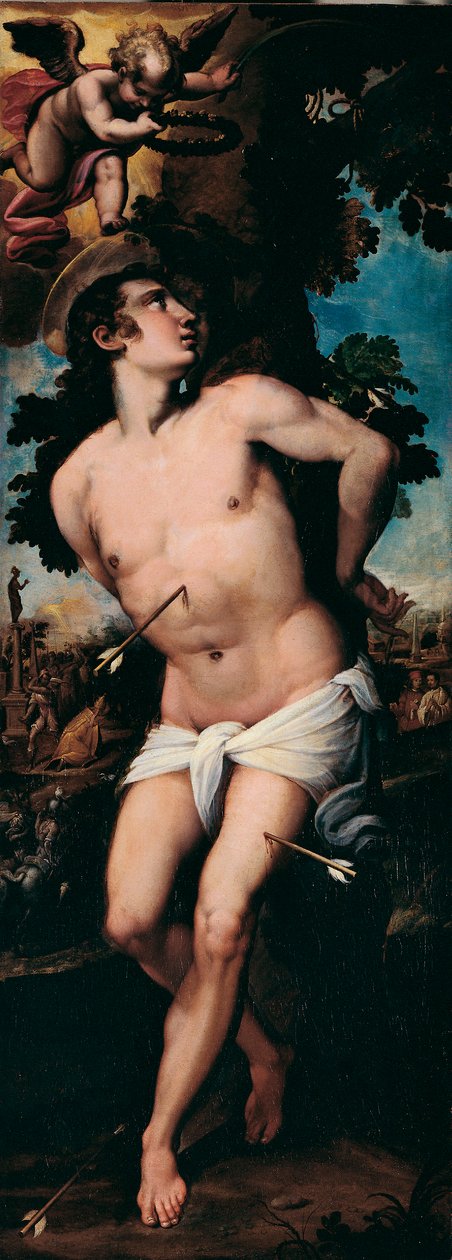 Felice Riccio dit Brusasorzi (1539-1605) 16 世纪私人收藏的圣塞巴斯蒂安殉难画作 作者 费利斯·布鲁萨索奇（Felice Brusasorci）