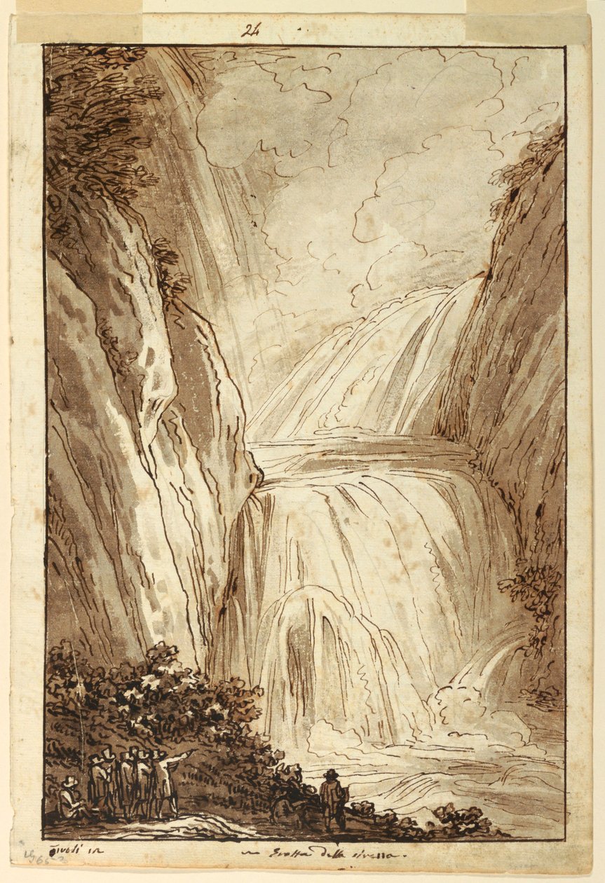 图画，蒂沃利的塞壬石窟，约 1813 年 作者 菲利斯·贾尼